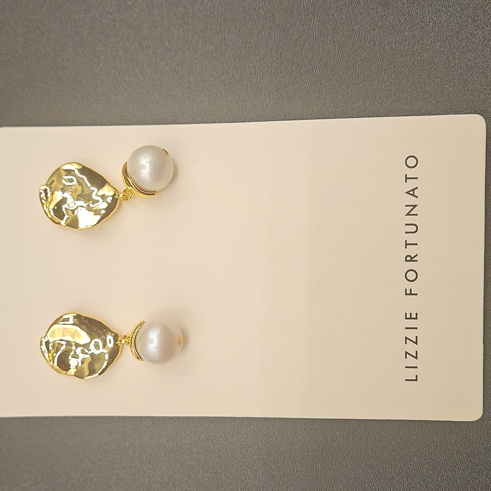 Lizzie Fortunato Coin Reflection Earrings In Gold - Picture 3 of 6